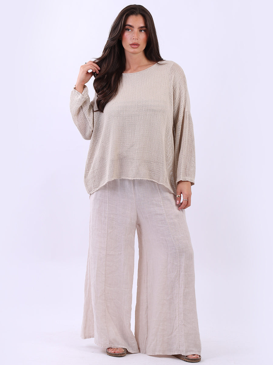 2 Layered Mesh Net Cotton Crop Top