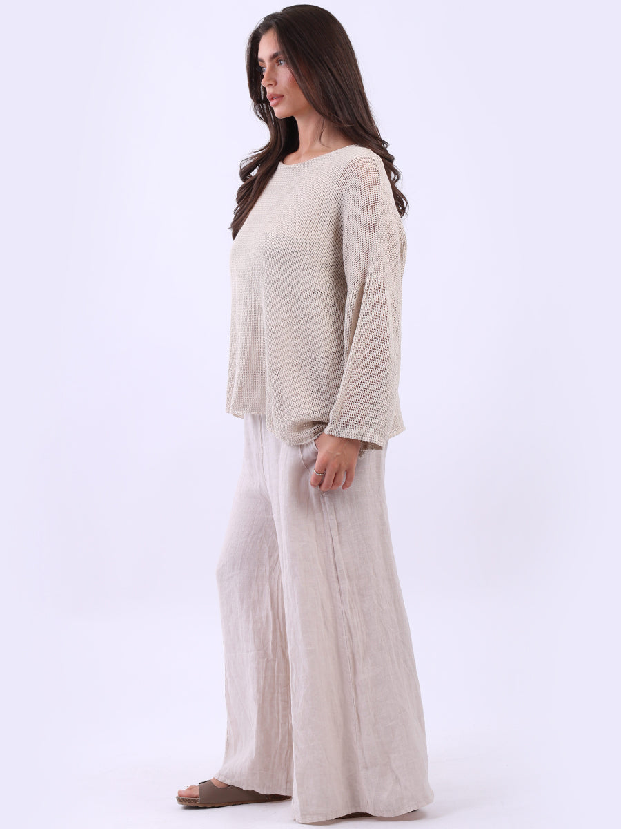 2 Layered Mesh Net Cotton Crop Top