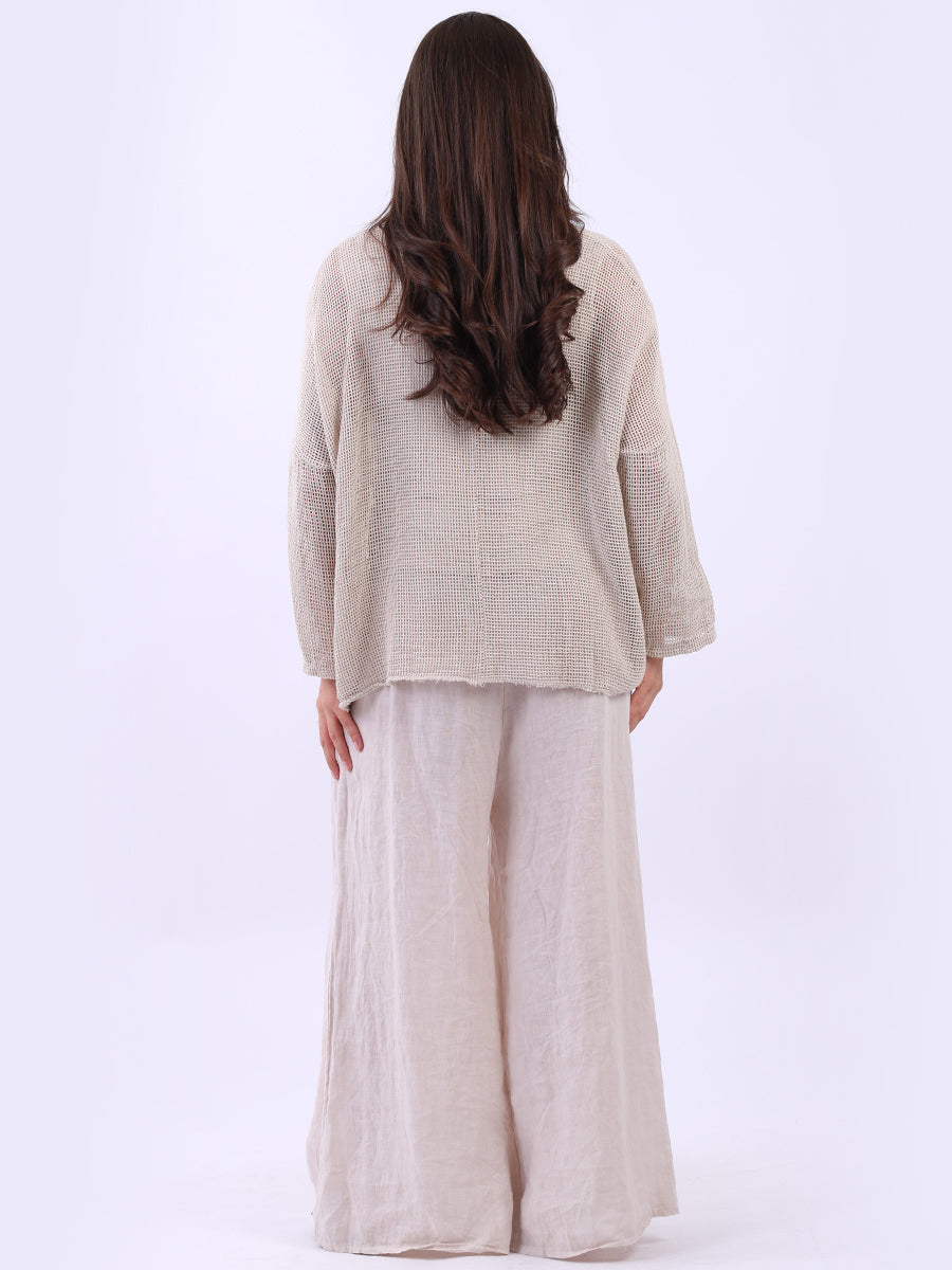 2 Layered Mesh Net Cotton Crop Top