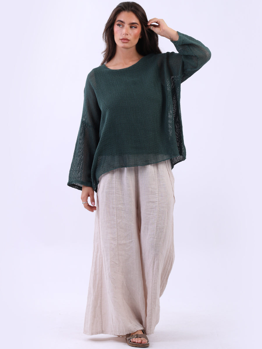 2 Layered Mesh Net Cotton Crop Top