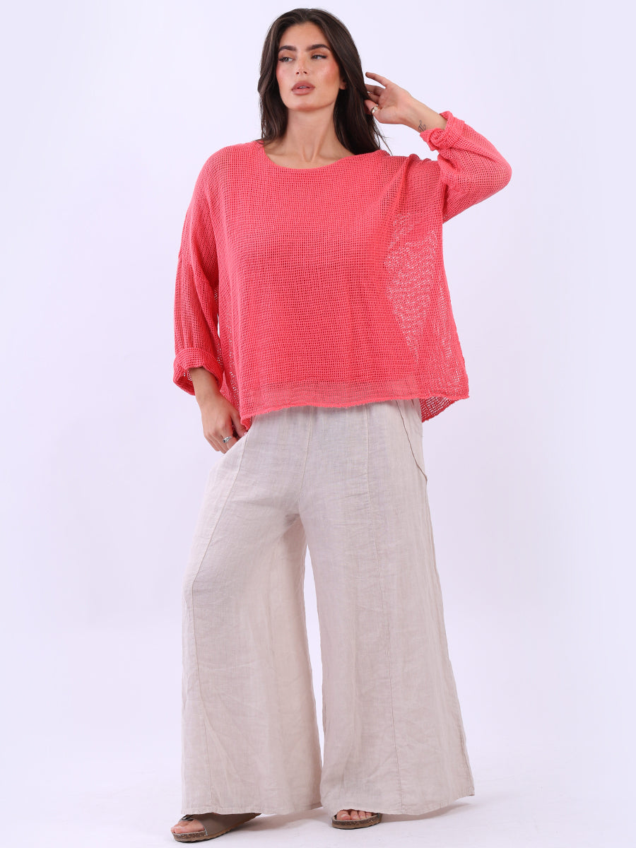 2 Layered Mesh Net Cotton Crop Top