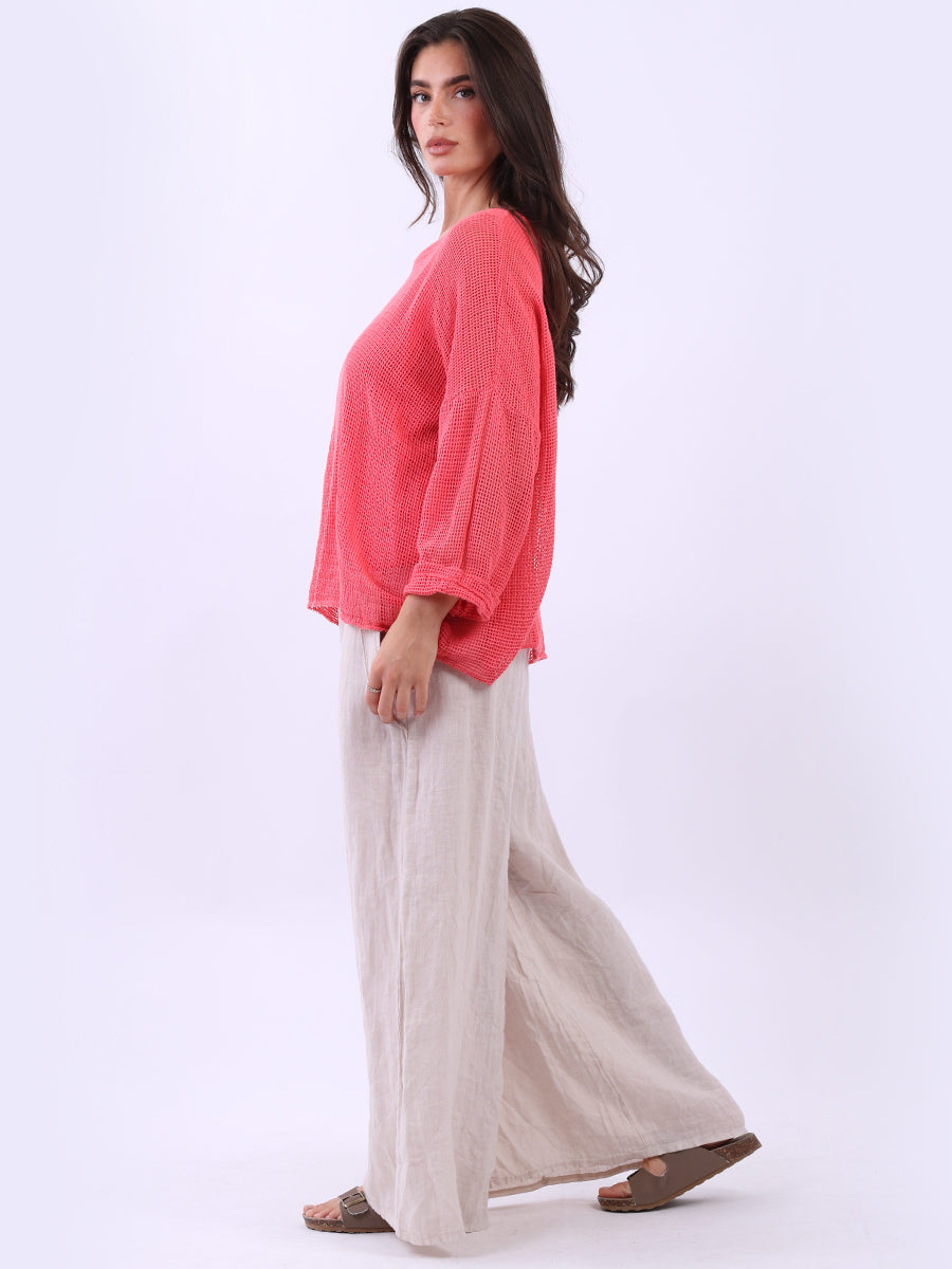 2 Layered Mesh Net Cotton Crop Top