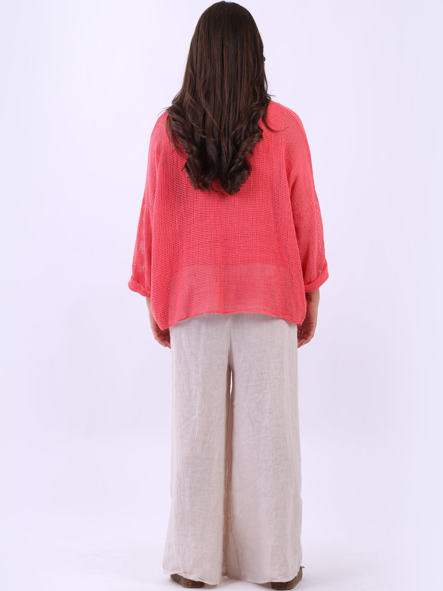 2 Layered Mesh Net Cotton Crop Top