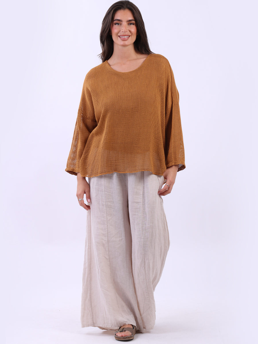 2 Layered Mesh Net Cotton Crop Top