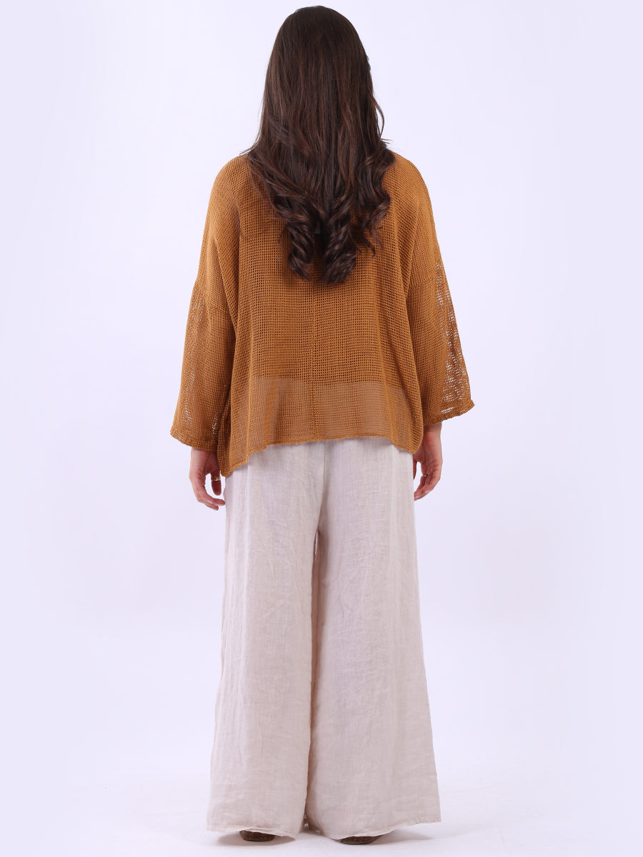 2 Layered Mesh Net Cotton Crop Top