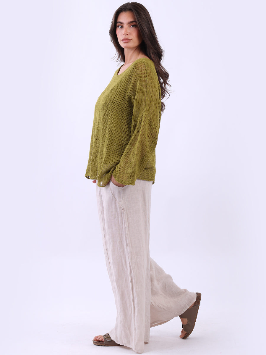 2 Layered Mesh Net Cotton Crop Top