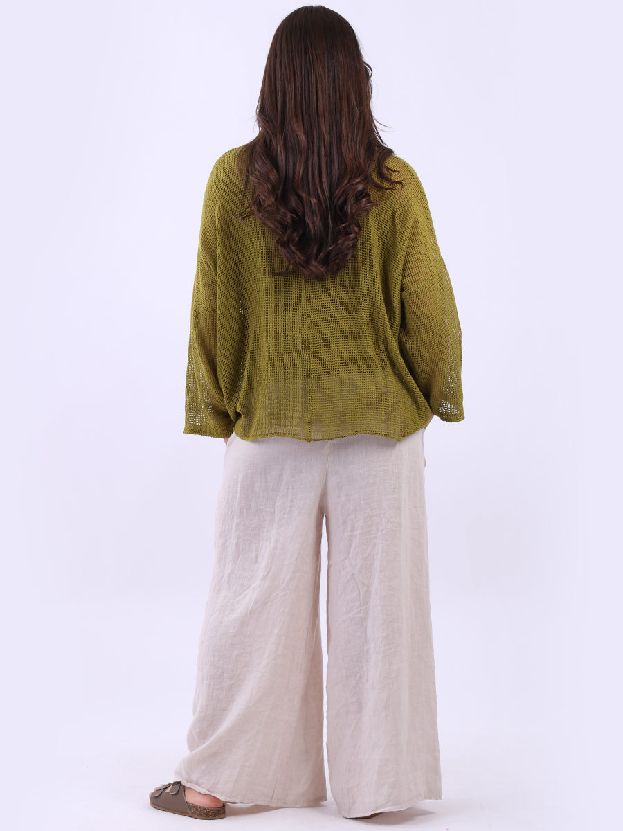 2 Layered Mesh Net Cotton Crop Top