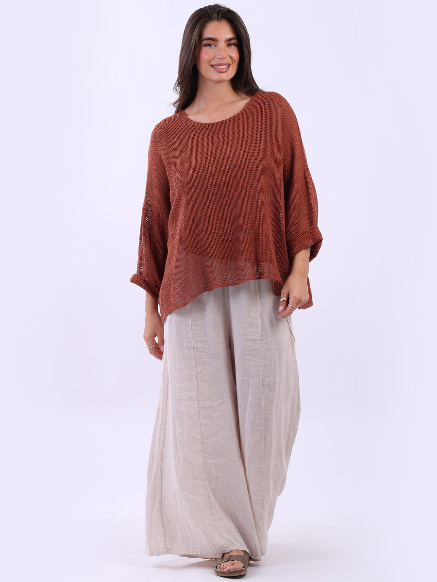 2 Layered Mesh Net Cotton Crop Top