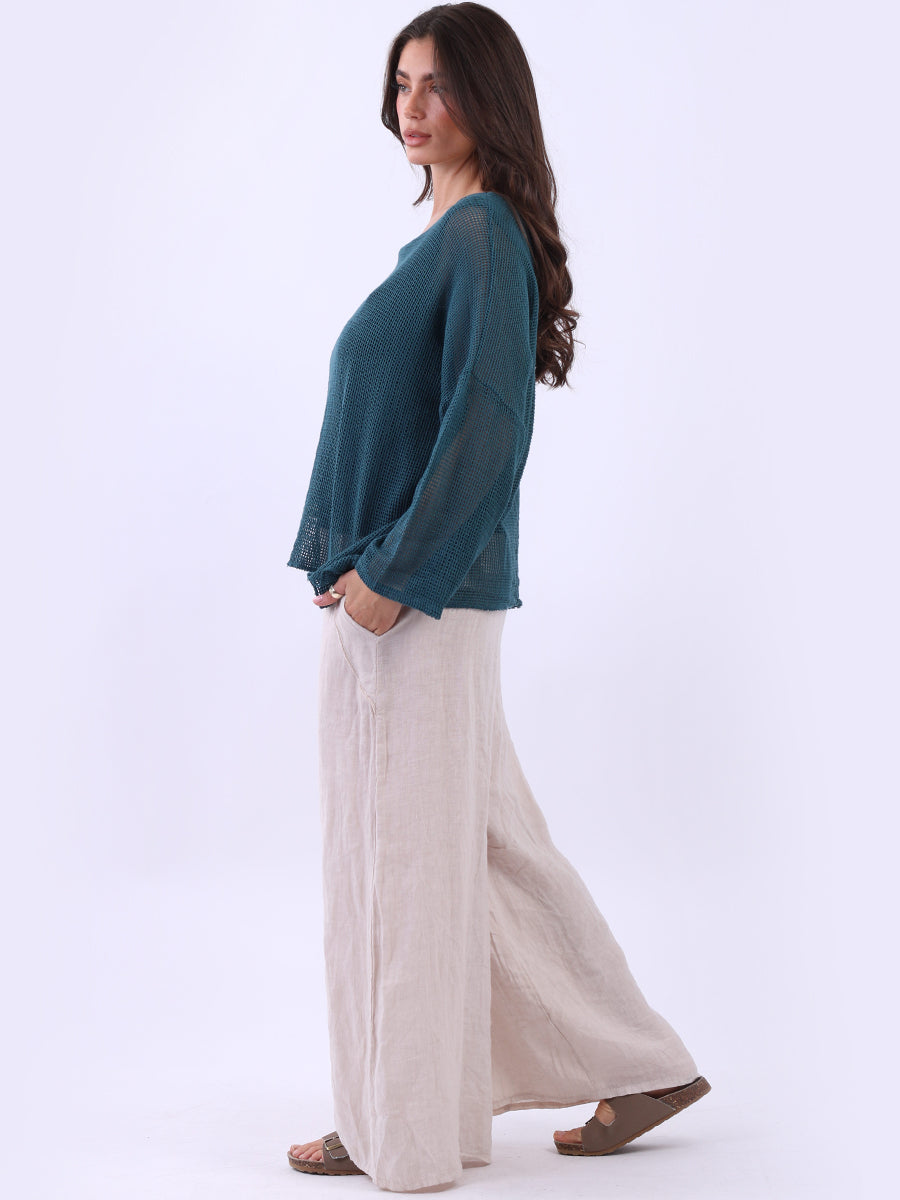 2 Layered Mesh Net Cotton Crop Top