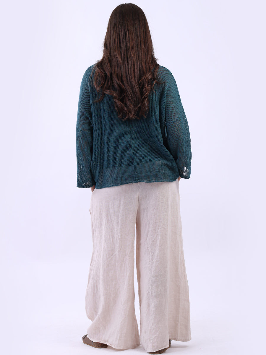 2 Layered Mesh Net Cotton Crop Top