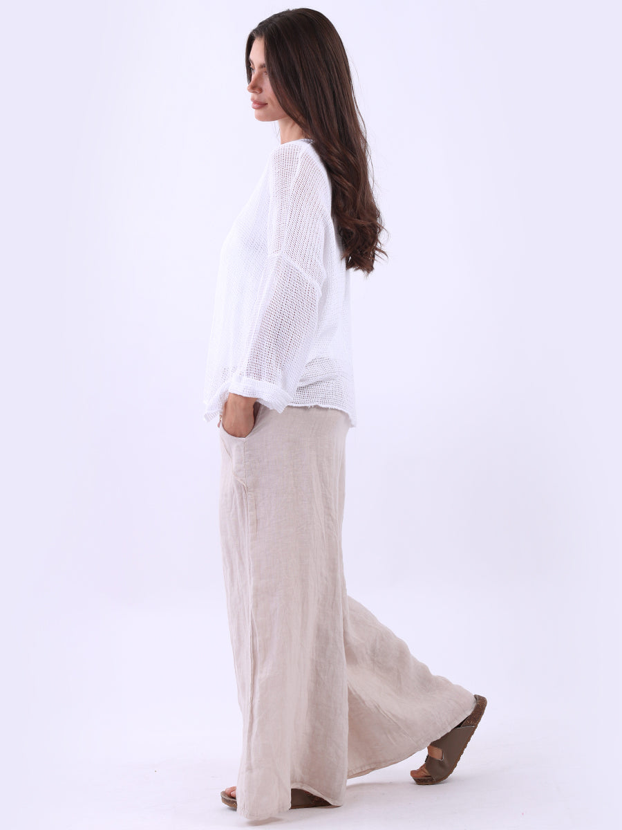 2 Layered Mesh Net Cotton Crop Top