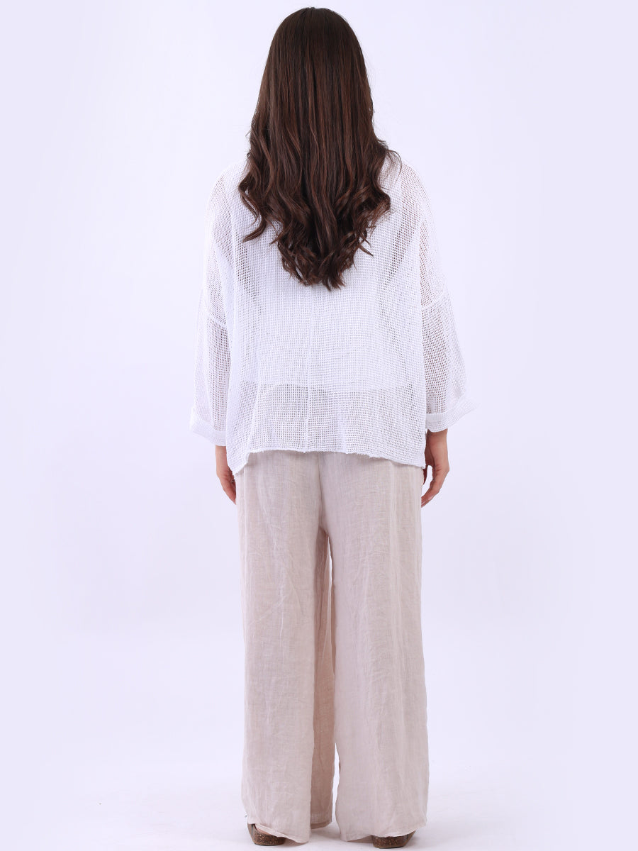 2 Layered Mesh Net Cotton Crop Top