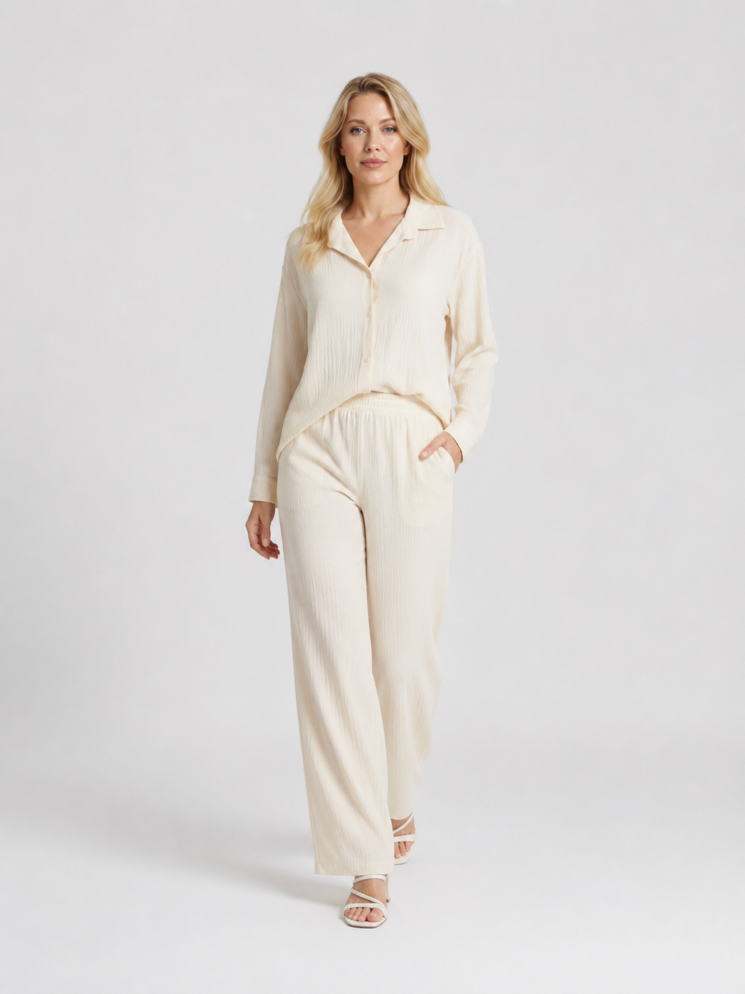 2 Piece Co-Ord Set Beige