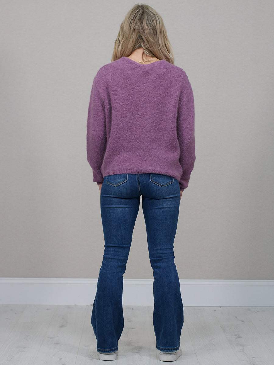 Front Buttoned Crop Knitted Cardigan