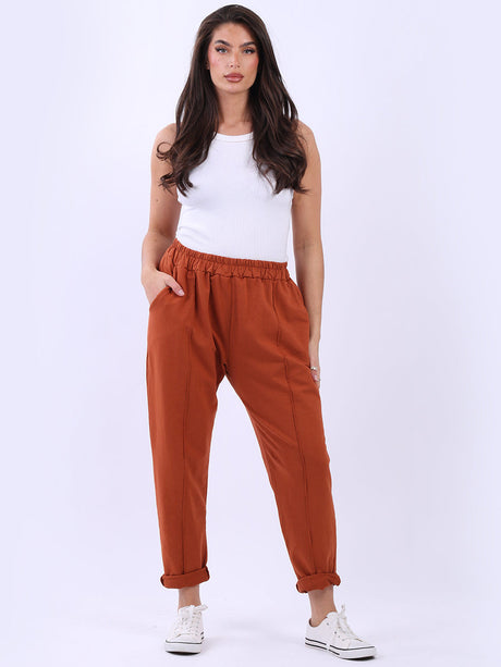 Cotton Sweat Pant Rust