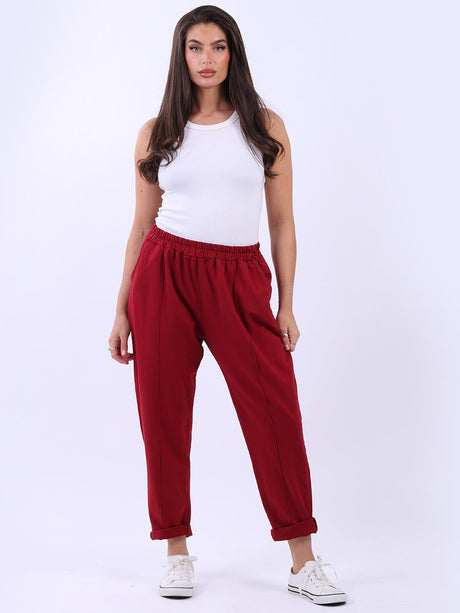 Cotton Sweat Pant Wine