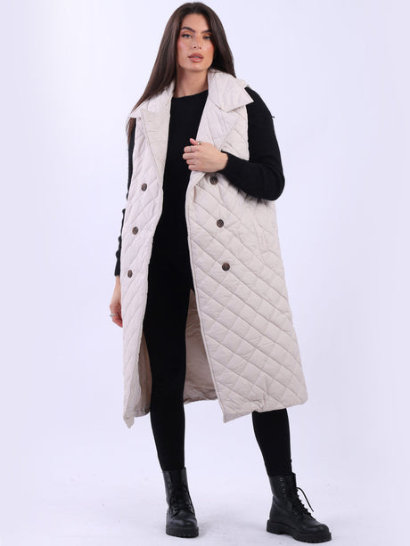 Oversized Sleeveless Puffer Jacket