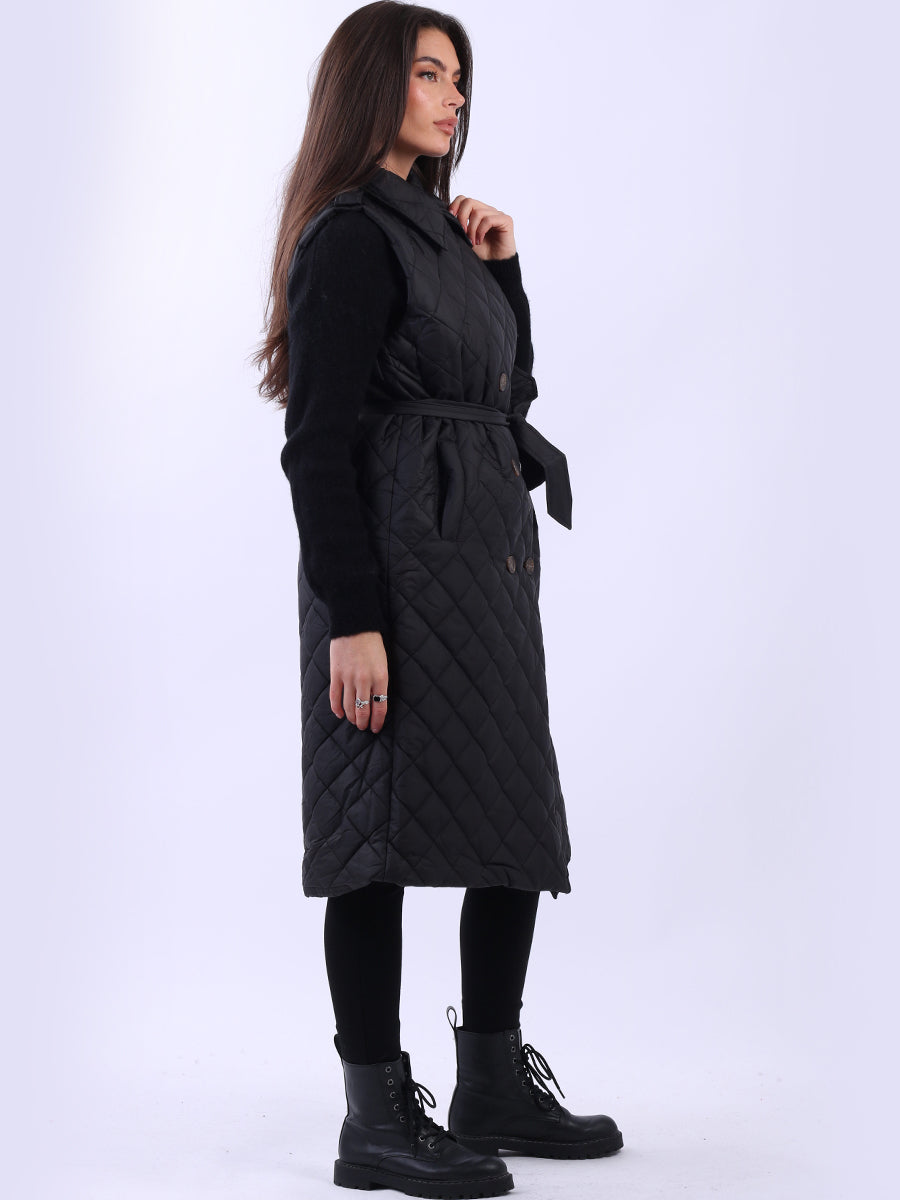 Oversized Sleeveless Puffer Jacket