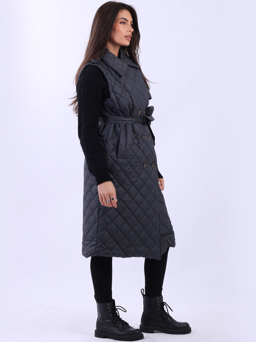 Oversized Sleeveless Puffer Jacket