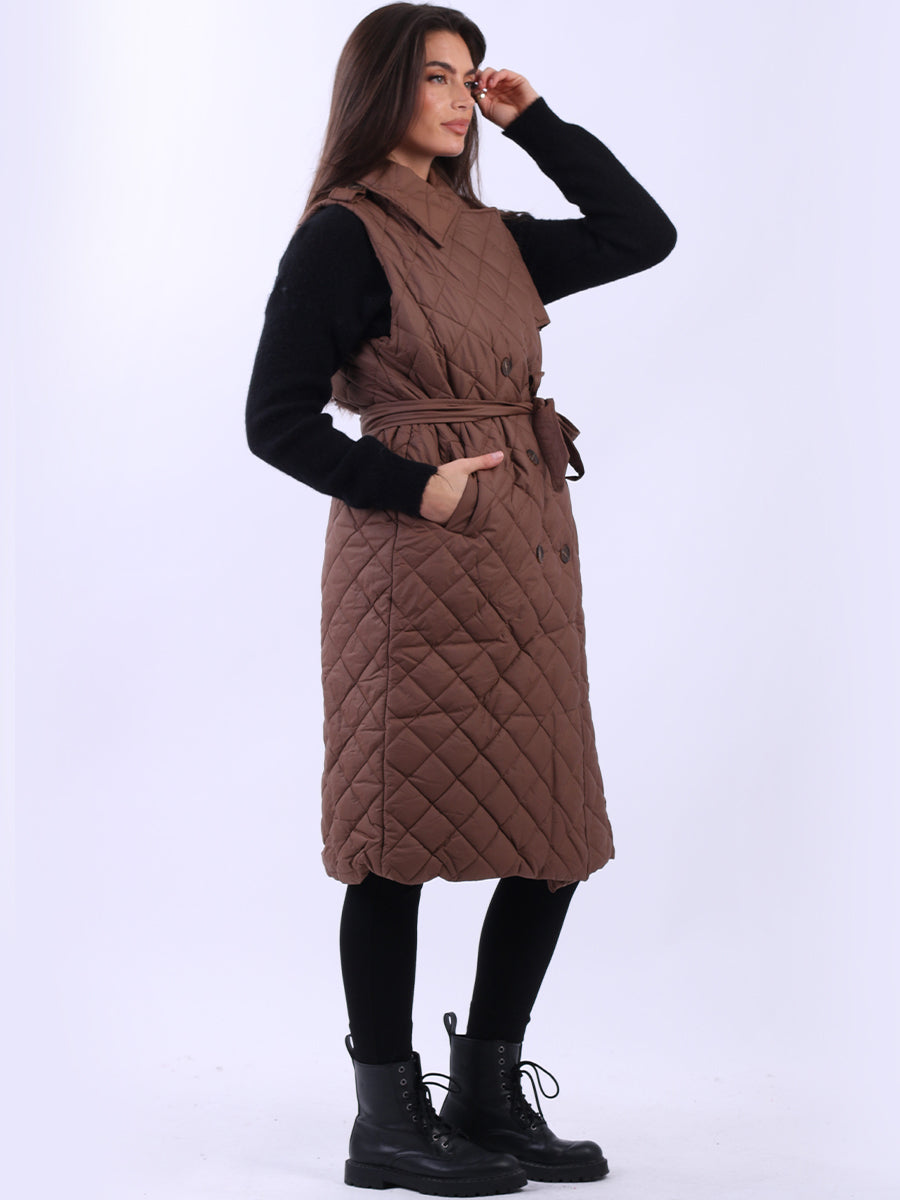 Oversized Sleeveless Puffer Jacket