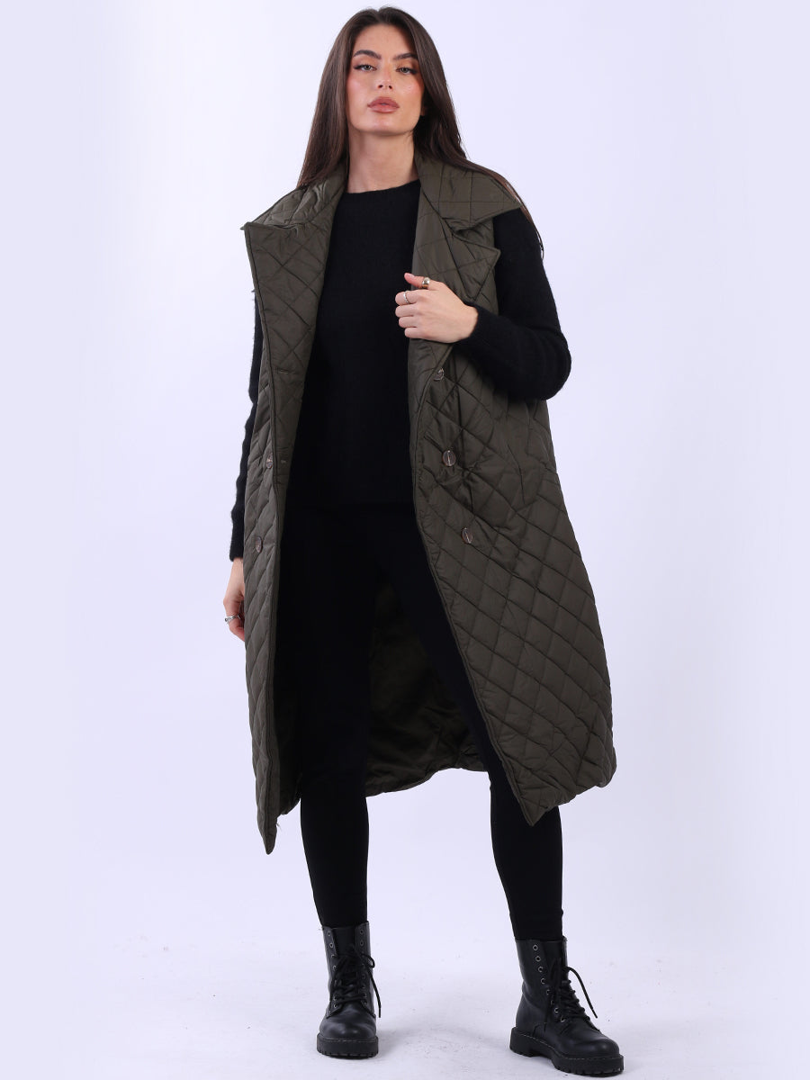 Oversized Sleeveless Puffer Jacket