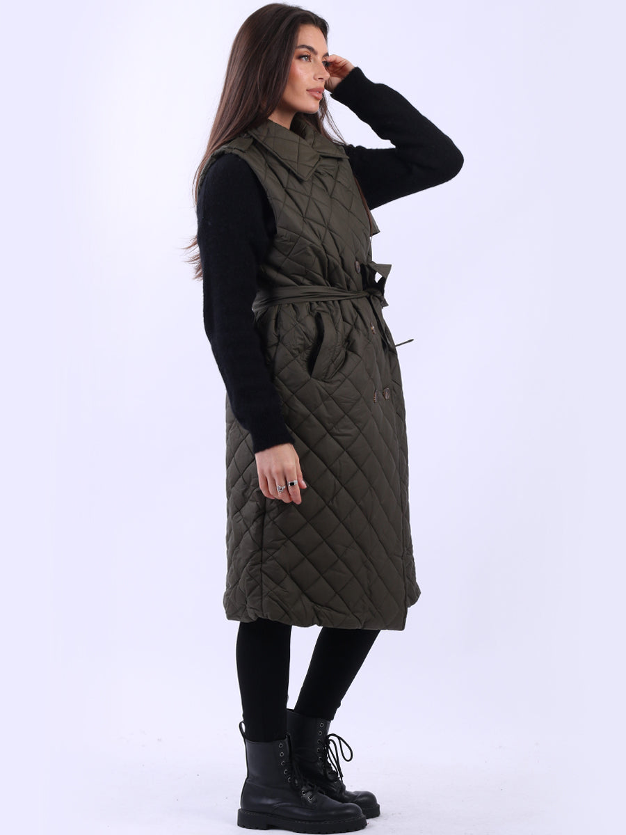 Oversized Sleeveless Puffer Jacket