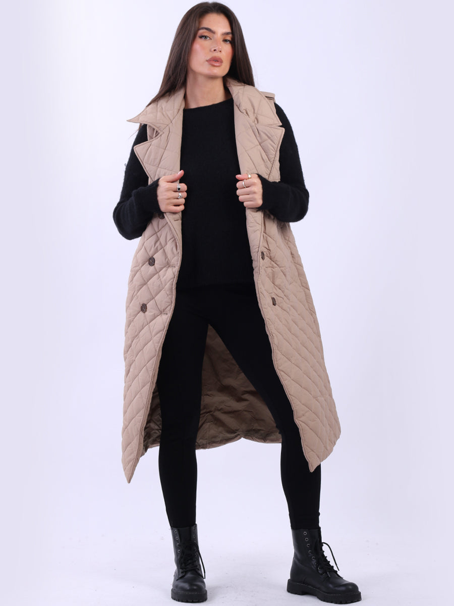 Oversized Sleeveless Puffer Jacket