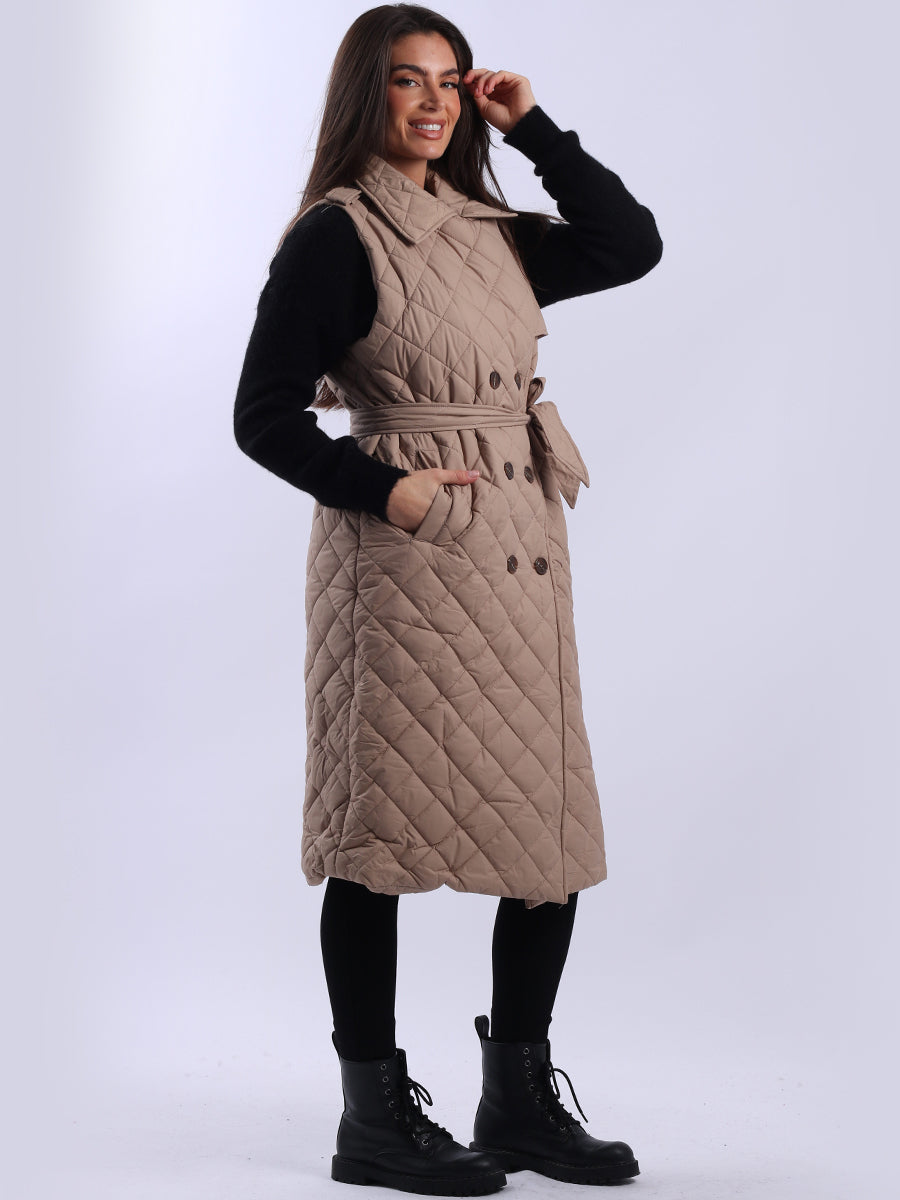 Oversized Sleeveless Puffer Jacket