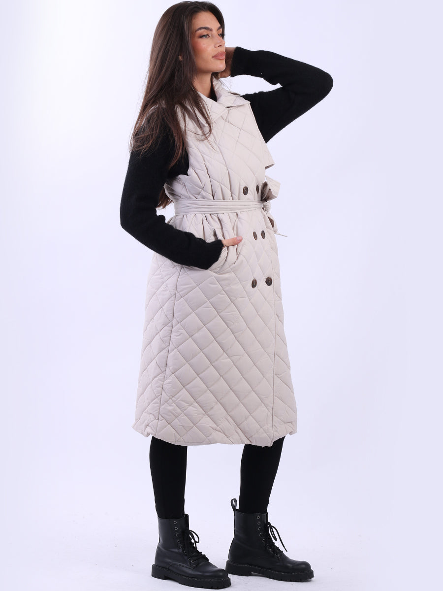 Oversized Sleeveless Puffer Jacket
