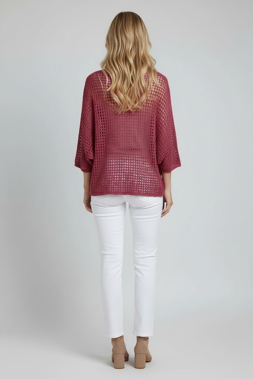 Batwing Crochet Knitted Top