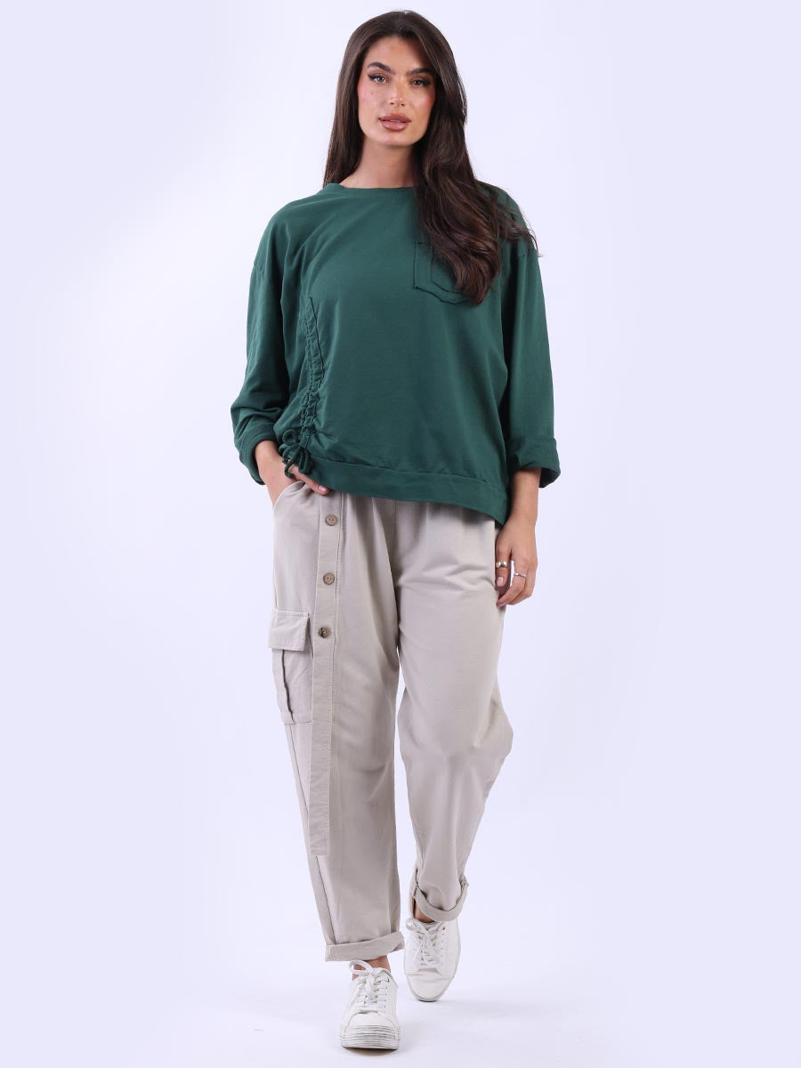 Solid Cotton Crop Box Top