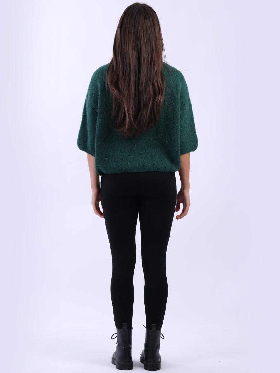 Cropped Baggy Knit Wooly Jumper