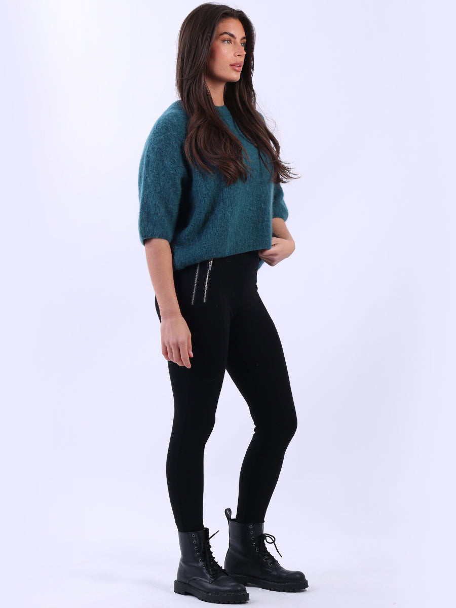 Cropped Baggy Knit Wooly Jumper