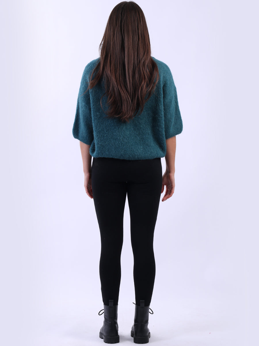 Cropped Baggy Knit Wooly Jumper