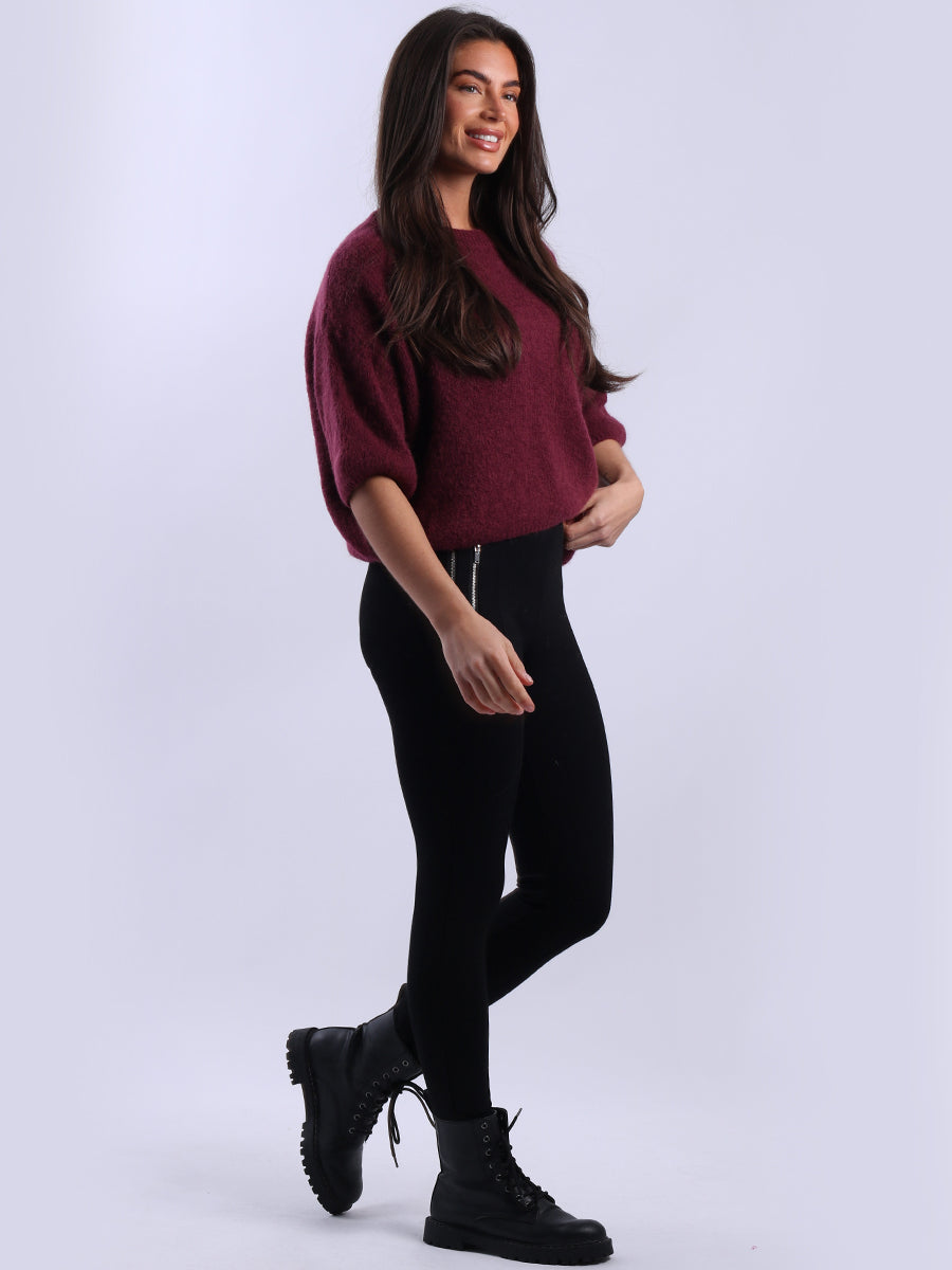 Cropped Baggy Knit Wooly Jumper