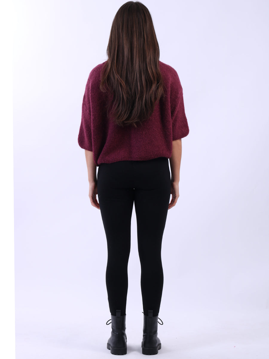 Cropped Baggy Knit Wooly Jumper