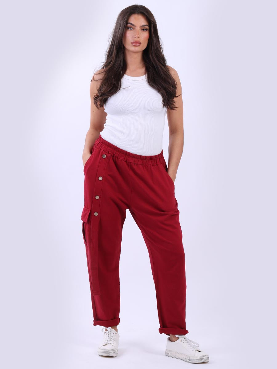Cotton Relaxed Sweat Pant Wine
