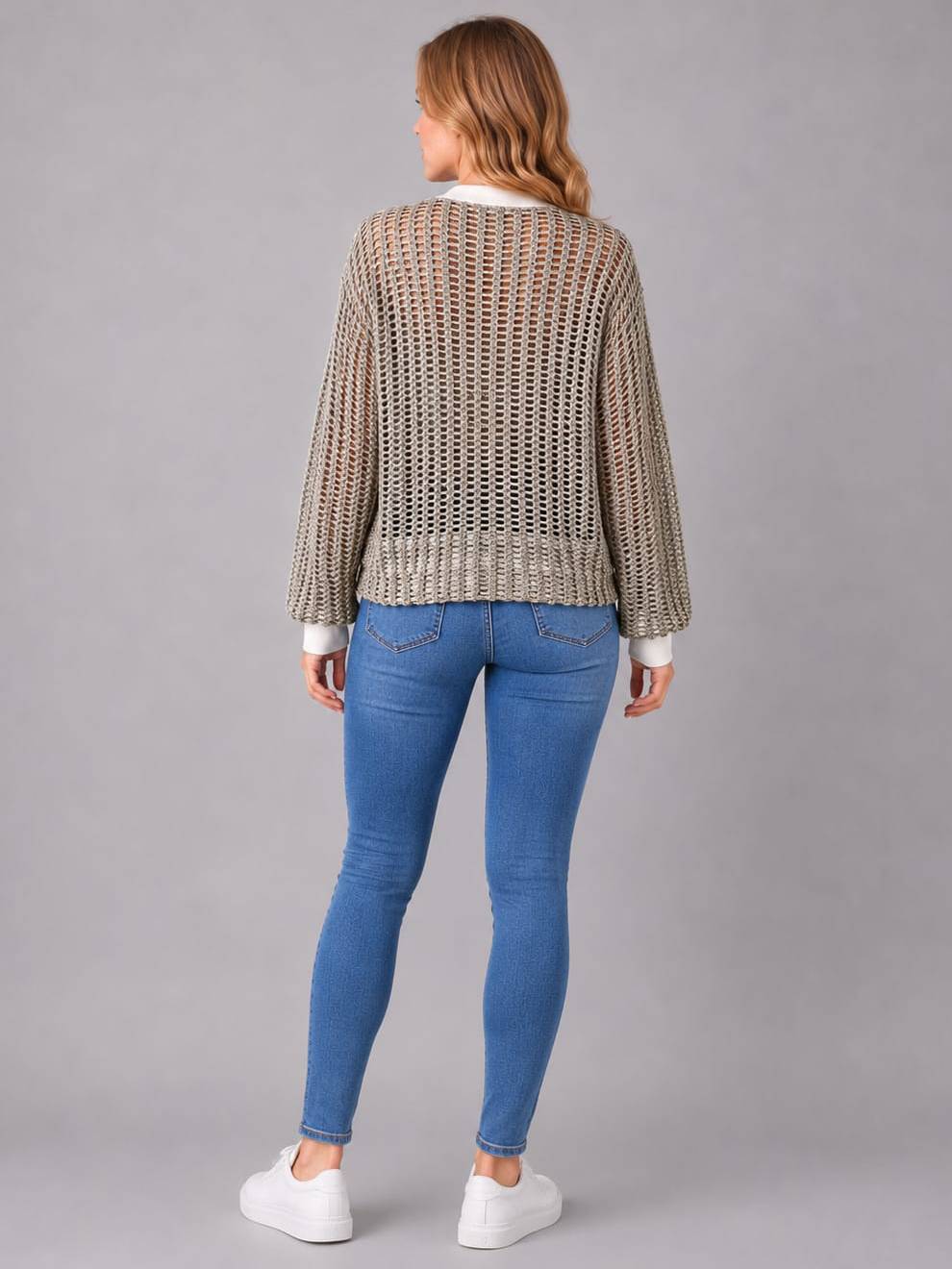 Women Mesh Net Cotton Crop Jacket