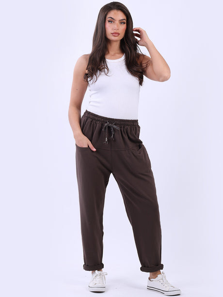 Women Cotton Pant Chocolate