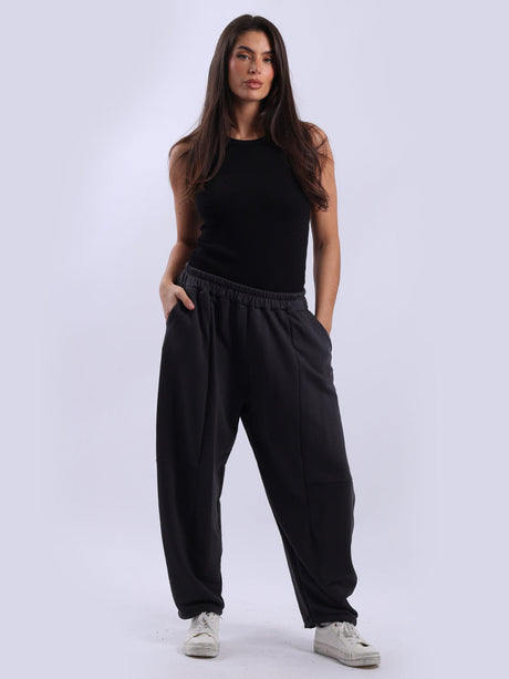 Relaxed Fit Cotton Trouser Charcoal