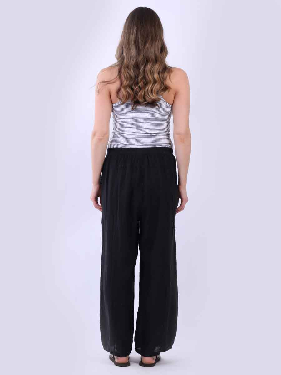 Women Plain Linen Universal Fit Pant