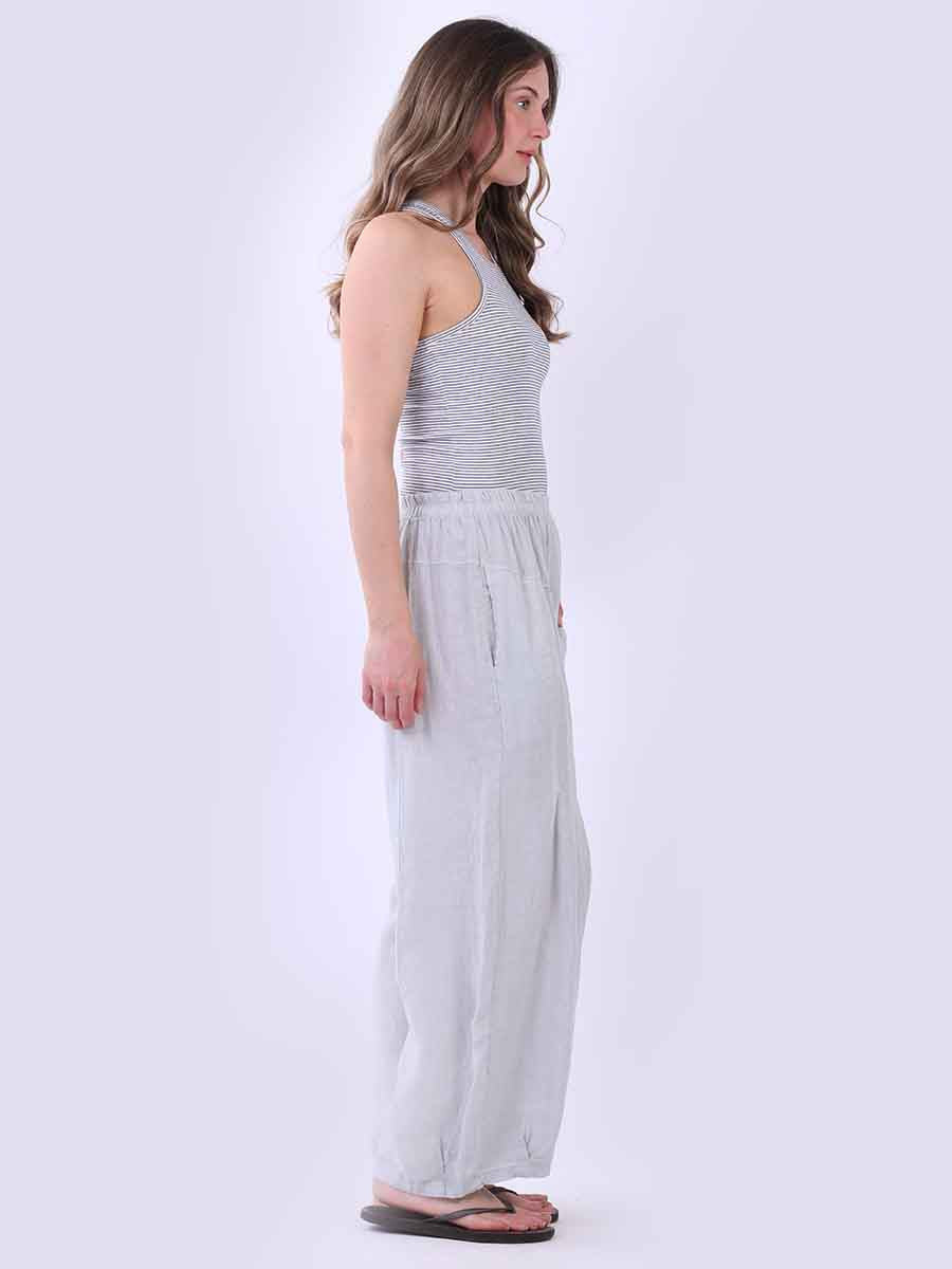 Women Plain Linen Universal Fit Pant