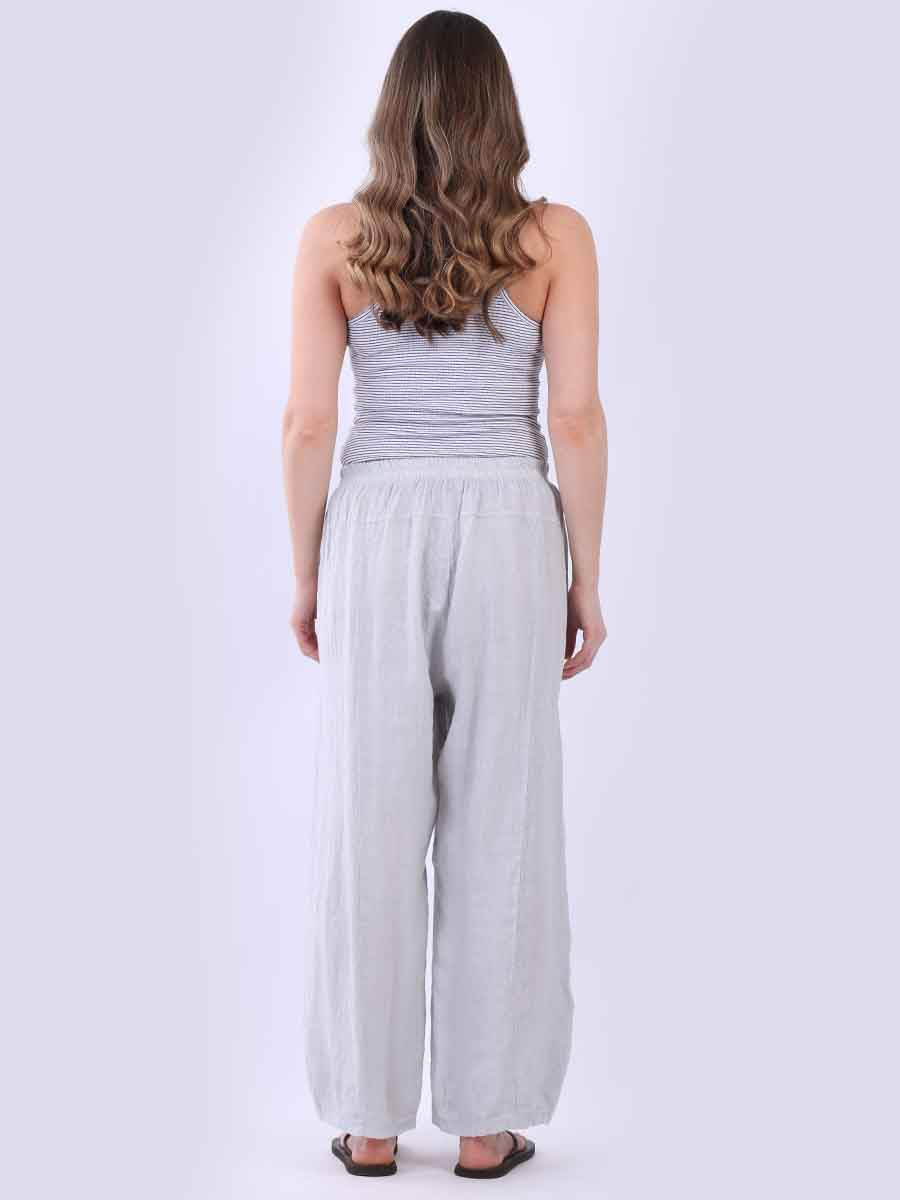 Women Plain Linen Universal Fit Pant
