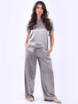 Satin Crop Top Mocha