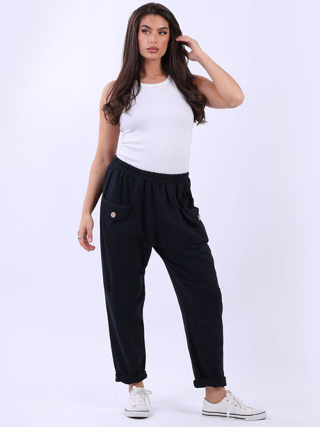 Cotton Sweat Joggers Black