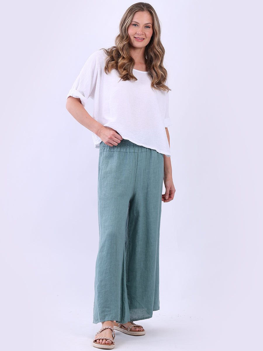 Vintage Wash Crop Top White