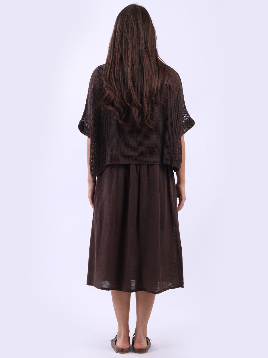 Mesh Net Double Layer Cotton Dress