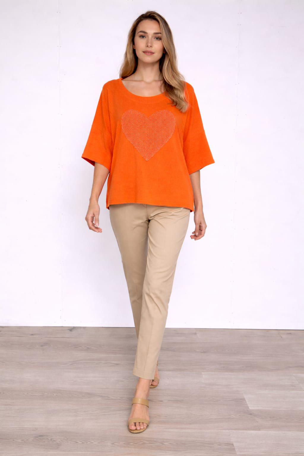 Cotton Crop Top Orange