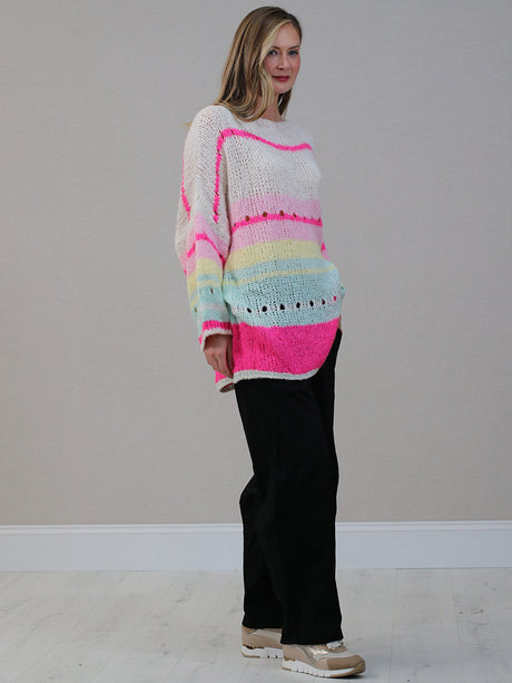 Batwing Plus Size Wool Knitted Jumper