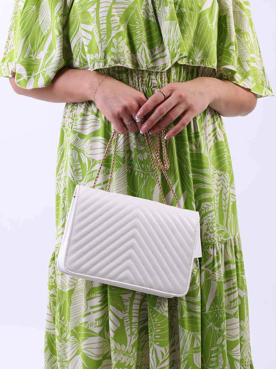 Leather Padded Cross Body Shoulder Bag